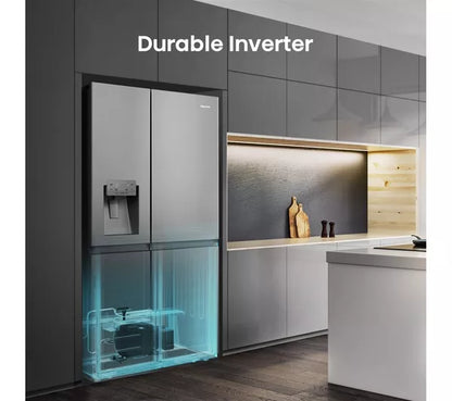 Hisense Pure Flat Infinite RS818N4TIE Geladeira e Freezer Inteligente Estilo Americano