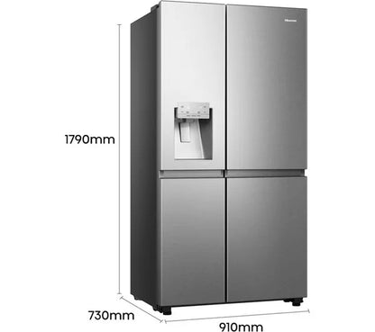Hisense Pure Flat Infinite RS818N4TIE Geladeira e Freezer Inteligente Estilo Americano