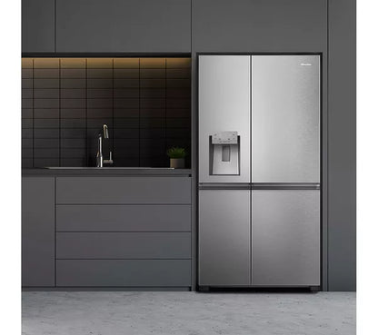 Hisense Pure Flat Infinite RS818N4TIE Geladeira e Freezer Inteligente Estilo Americano