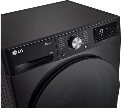 LG Turbowash360 FWY916BBTN1 WiFi-enabled 11 kg Washer Dryer - Black