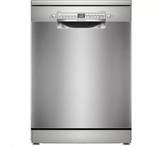 BOSCH Série 2 SMS2HVI67G Máquina de lavar louça de tamanho normal com WiFi - Aço inoxidável