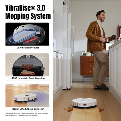 Roborock S8 MaxV Ultra Robot Vacuum Cleaner with 8-in-1 RockDock