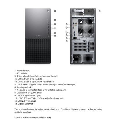 XPS Desktop Computer - 14th Gen Intel® Core™ i9-14900K- 2025